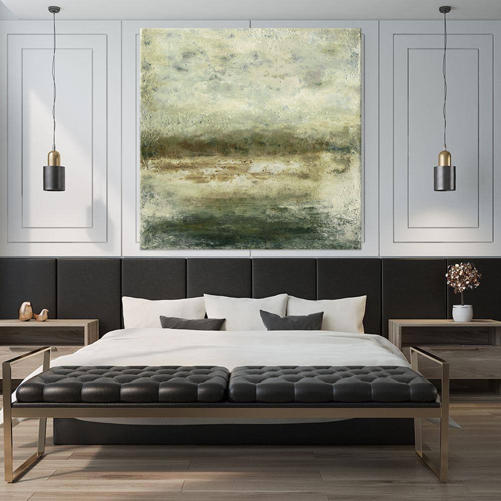 "54 in. x 54 in. ""Quiet Marsh IV"" by Sharon Gordon Wall Art" price history on PriceWatchPro