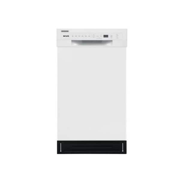 Bevoi 18 in. Front Control Standard Built-In Dishwasher in White