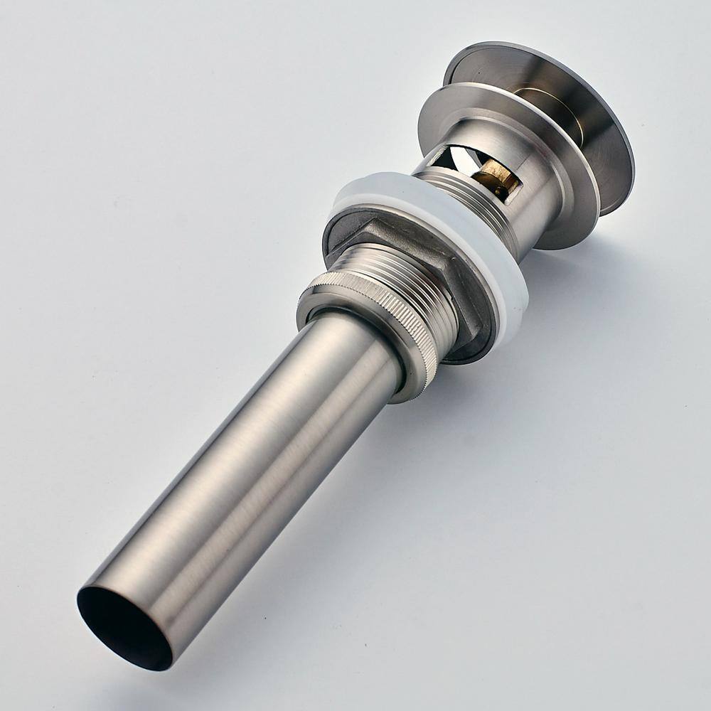Brushed Nickel Pop-Up Bathroom Sink Drain Assembly