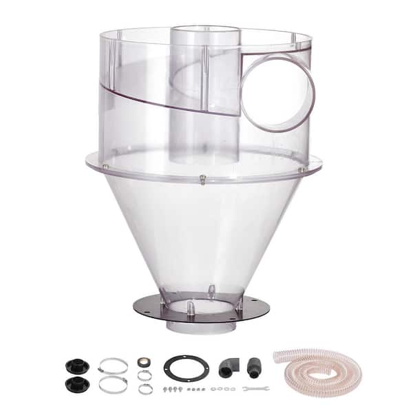 Cyclone Dust Separator, 4 in. Retrofit Cyclone Separator, ABS Dust Deputy With 2 in. Hole O. D., 5-10 Gal., Tank Exclude