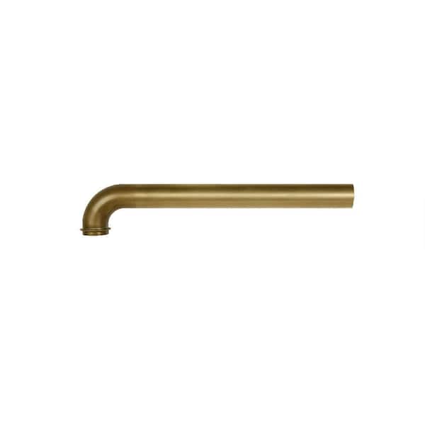 Dearborn Brass 1-1/2 in. x 15 in. Unfinished Brass Slip-Nut Sink Drain Wall Tube