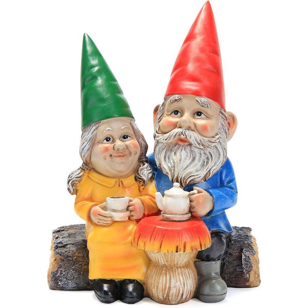 Garden Gnome Statue for Outdoor Decoration YNLIN77 - The Home Depot