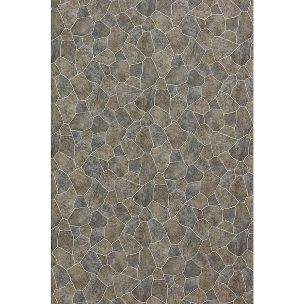 TrafficMaster Natural Paver 8 MIL x 12 ft. W x Cut to Length
