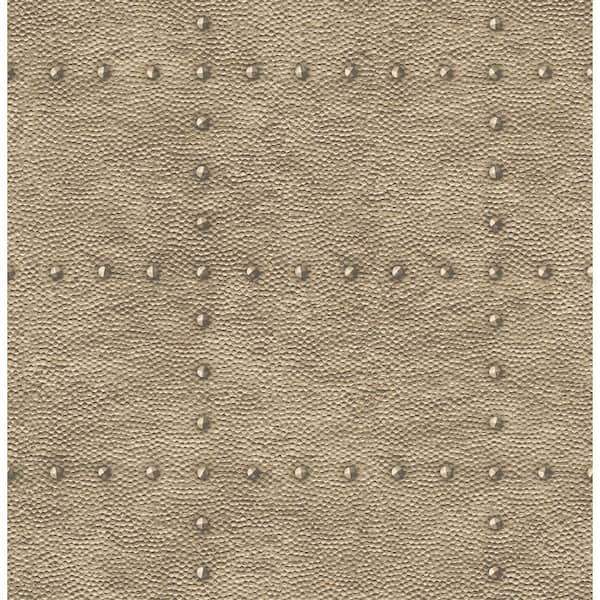 A-Street Prints Goldberg Brown Hammered Metal Paper Strippable Wallpaper (Covers 56.4 sq. ft.)