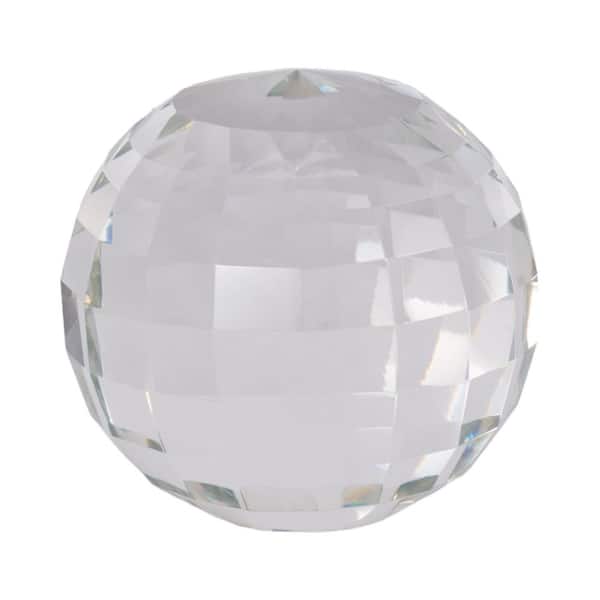 Liv & Skye Clear 5 in. Crystal Elegant Round Orb