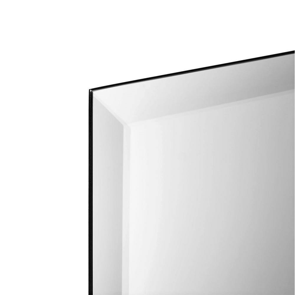 Frameless Rectangular Beveled Vanity Mirror 20" x 30"