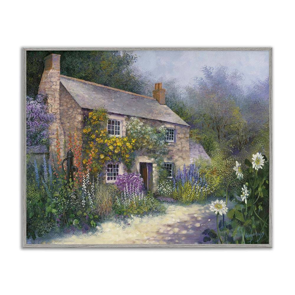 Gardener's Cottage View by Hilary Mayes Gray Framed Architecture Giclee Art Print 16 in. x 20 in. price history on PriceWatchPro