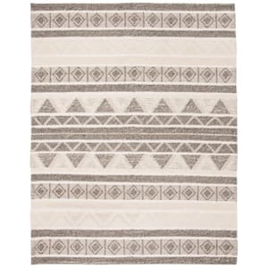 Natura Ivory/Gray 9 ft. x 12 ft. Abstract Area Rug