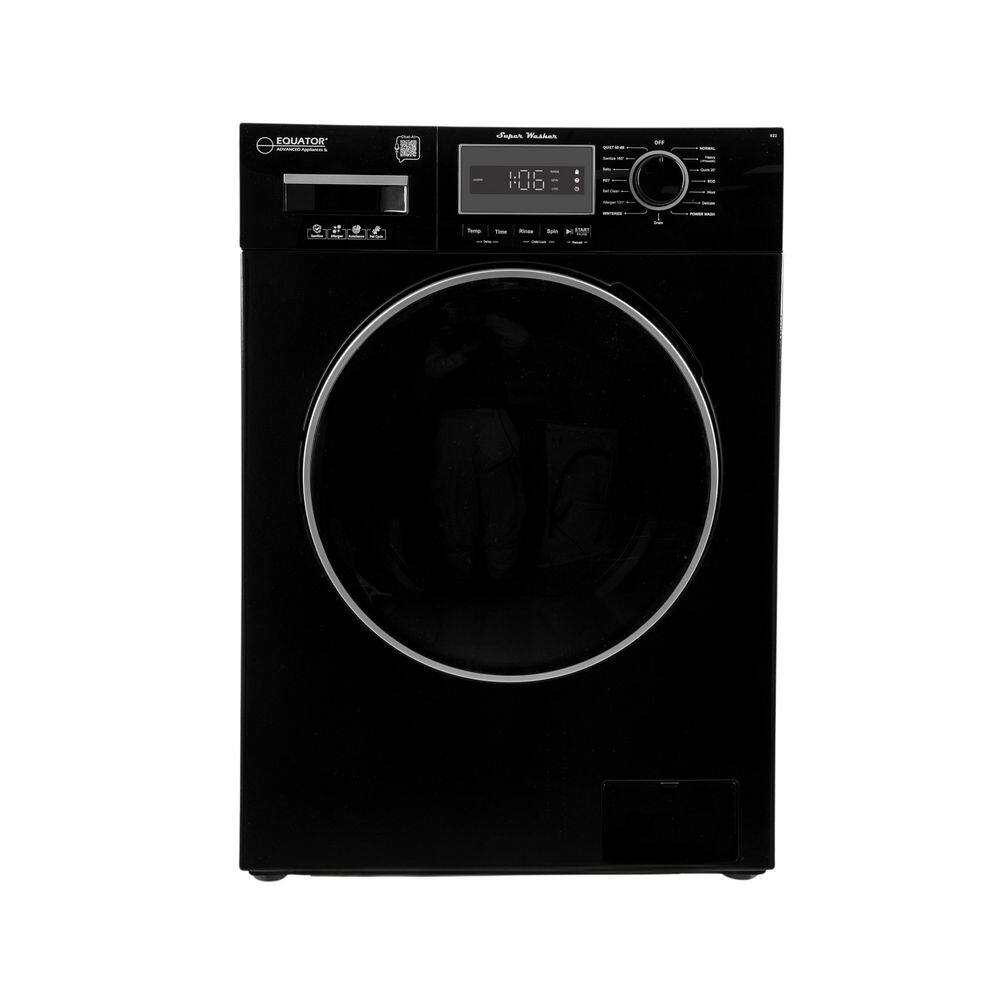 1.57 cu. ft. /13 lbs. Compact Front Load Washer Power Wash 15 Programs 1200 RPM 110V in Black price history on PriceWatchPro