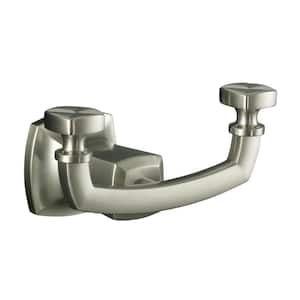Margaux Double Robe Hook in Vibrant Brushed Nickel