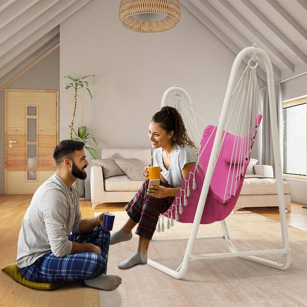 Afoxsos Unique U-Shaped 2.83 ft. Free Standing Chair Hammock