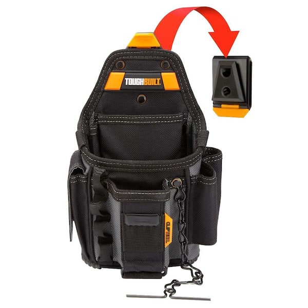 TOUGHBUILT 7.5" Small Electrician Pouch with ClipTech Hub and 13-pockets
