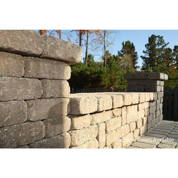 Oldcastle Olde Manor 3.75 in. x 11.5 in. x 8 in. Toscana Tan/Brown Concrete Garden Wall Block (120 Pieces / 40 Face ft. / Pallet)