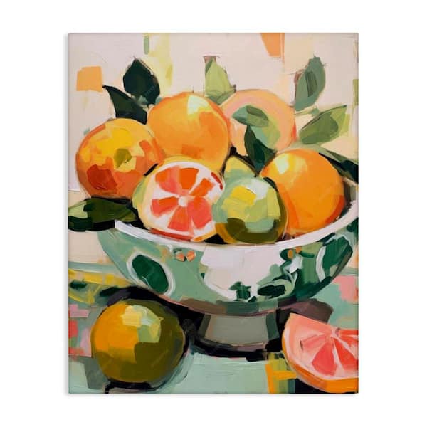 Stupell Industries Fruit Basket Abstraction by LSR Design Studio Unframed Food Graphic Art Print 20 in. x 16 in.