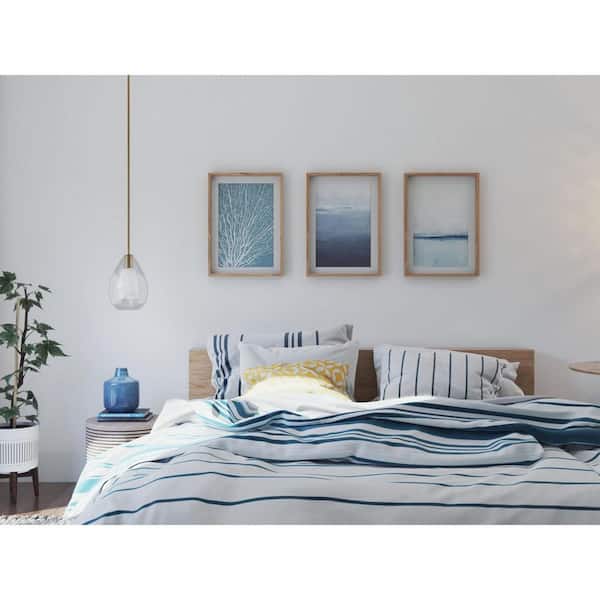 Carillon 100-Watt 1-Light Brushed Gold Contemporary Pendant with Opal Glass Shade