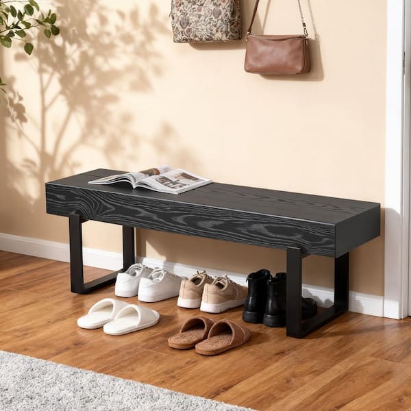 Black Entry Way Bench