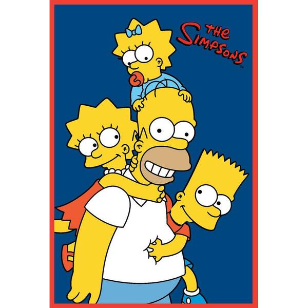 Fun Rugs The Simpsons Homer and Kids Multi Colored 19 in. x 29 in. Accent Rug-DISCONTINUED