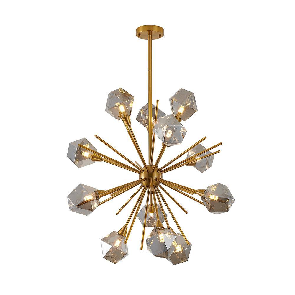 Niko 12Light Gold Chandelier DU172C33G The Home Depot