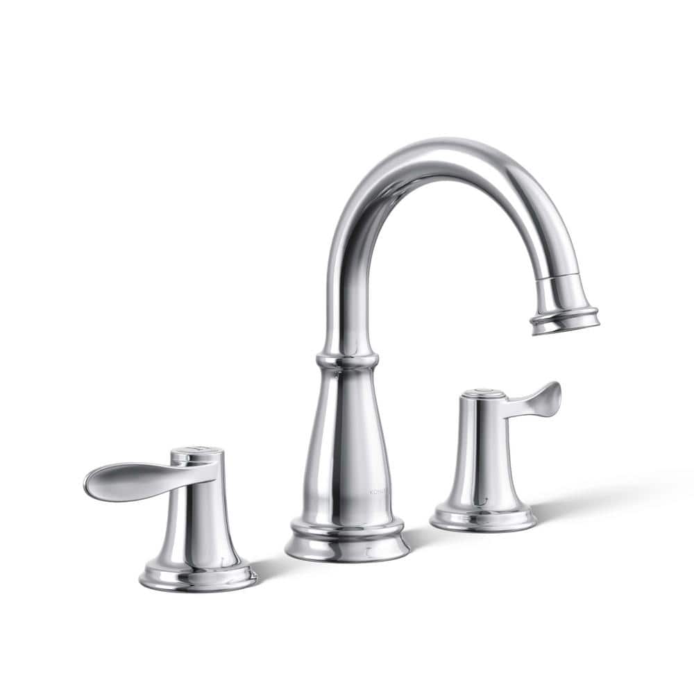 Bellera Polished Chrome Widespread Bathroom Sink Faucet