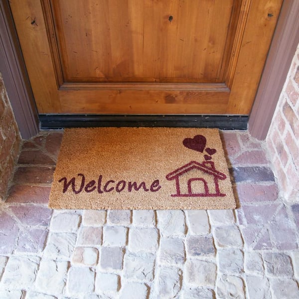 Doormat Santa Claus Front Door Entrance Rug, Non Slip Rubber Back