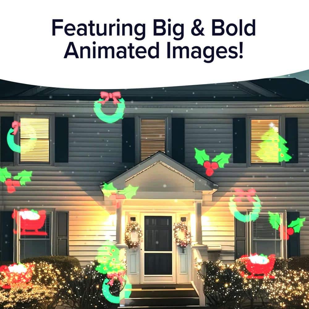 Star Shower Multi-Color LED Christmas Projector with Remote