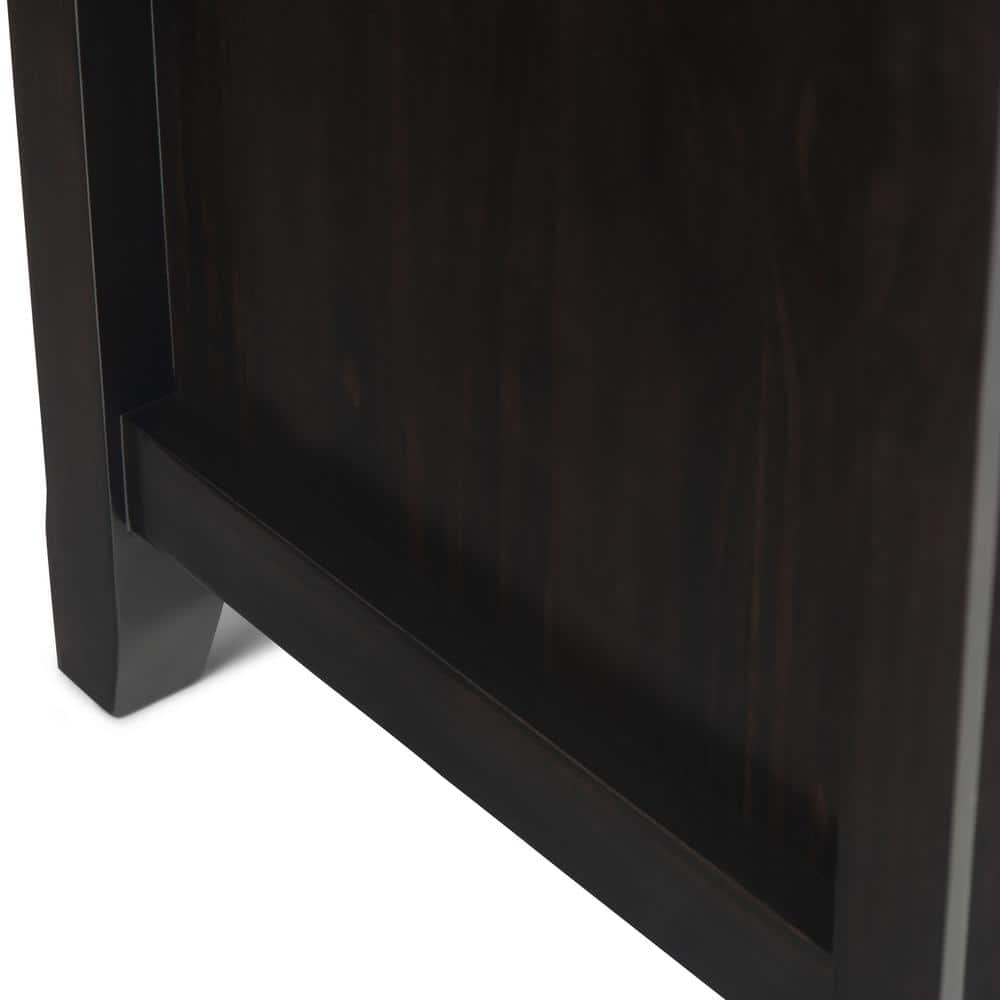 Hickory Brown Solid Wood 72" TV Media Stand with Cabinets