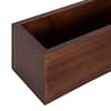 Kate and Laurel Hutton Pocket Shelf Wall Organizer, 26 x 5 x 4, Walnut  Brown, Decorative Transitional Mail Holder with Storage – kateandlaurel