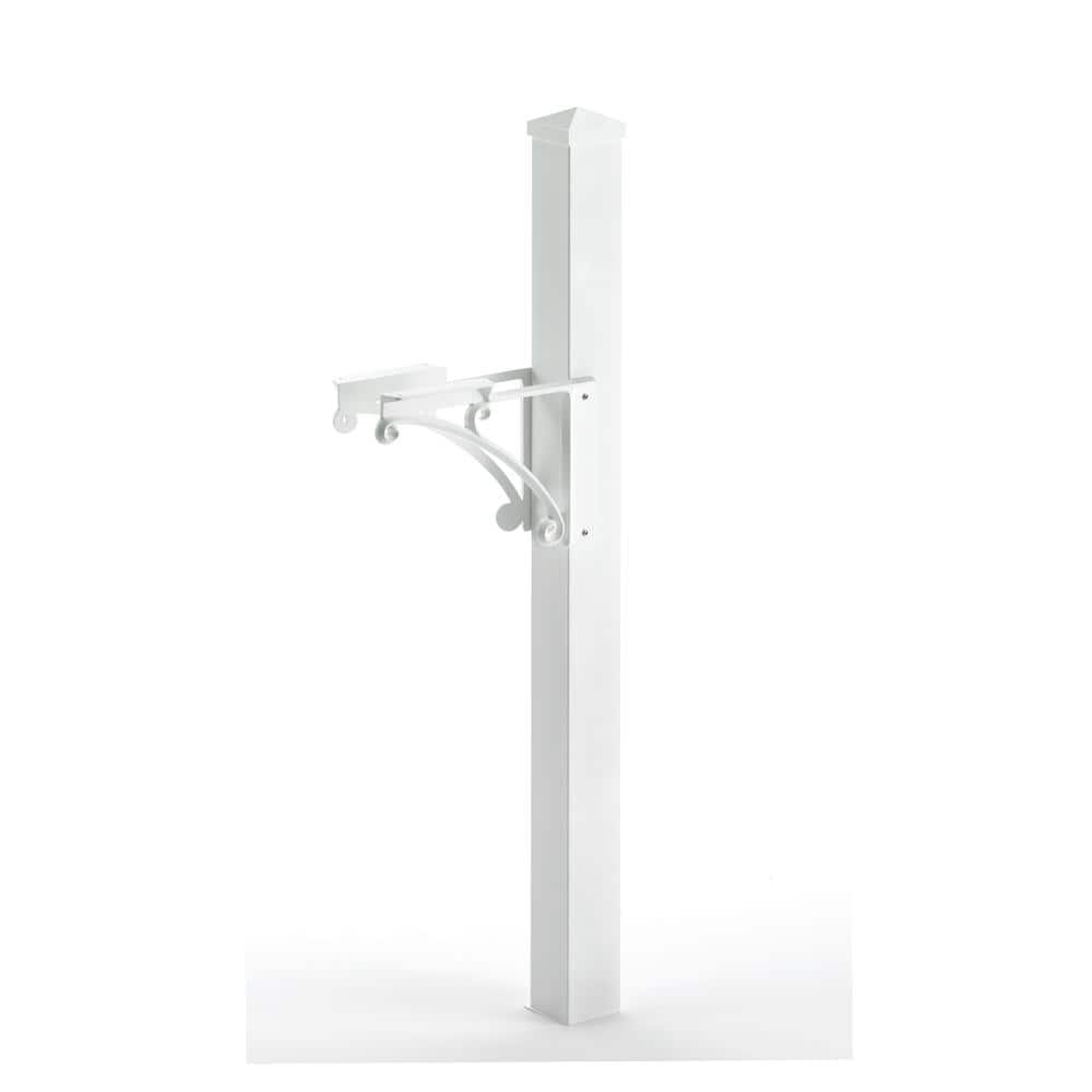 UPC 719455159934 product image for Superior Post and Brackets with Cap in White | upcitemdb.com