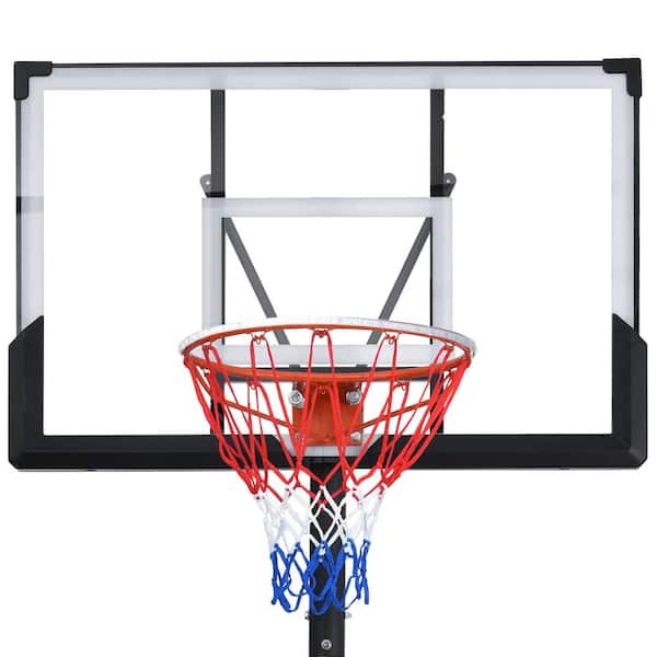 ITOPFOX Portable Outdoor Basketball Hoop Basketball System 4.76-10 