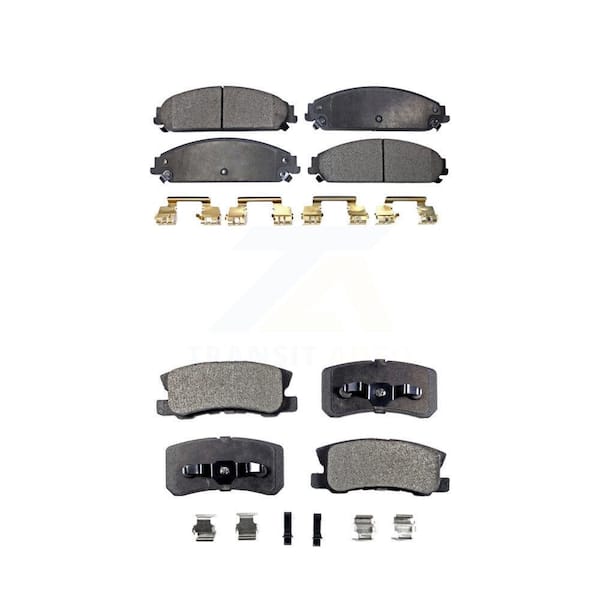 TEC Front Rear Ceramic Brake Pads Kit For 2008-2009 Dodge Caliber SRT-4 KTC-100038