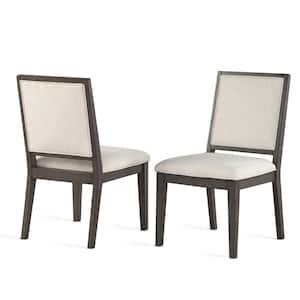Mila Gray Polyester Side Chair (Set of 2)