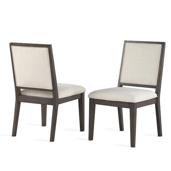 Steve Silver Mila Gray Polyester Side Chair (Set of 2)