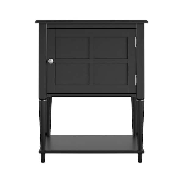 Ameriwood Home Gwyneth 28.3 in. Black Accent Table