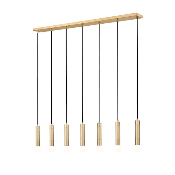 Stari 7 light Modern Gold Chandelier for Indoor Use with No Bulbs Included