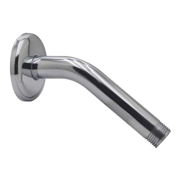 6 in. Shower Arm with Flange in Polished Chrome