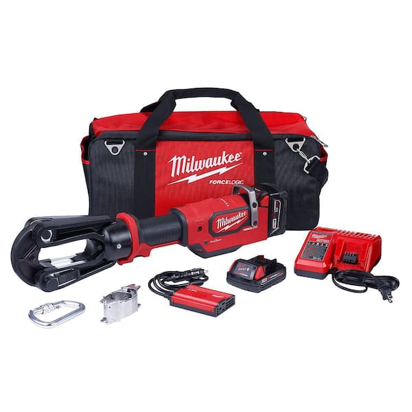 M18 18V 15-Ton Lithium-Ion Cordless FORCE LOGIC Utility Crimper with 2-Batteries, Charger Tool Bag