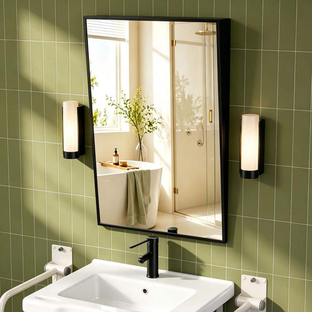 Zeafive ADA 24 in. W x 36 in. H Rectangular Framed Fixed Tilt