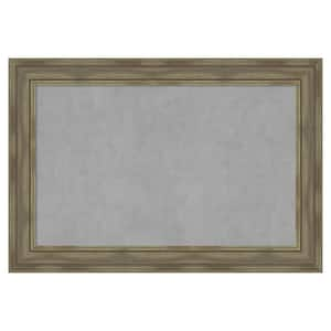 Alexandria Greywash 38 in. x 26 in. Framed Magnetic Board