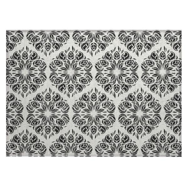Chantille Machine Washable Indoor/Outdoor Abstract ACN2456 Ivory 2 ft. x 3 ft. Accent Rug