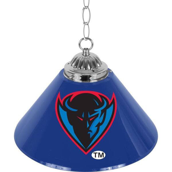 Trademark DePaul University 14 in. Single Shade Stainless Steel Hanging Lamp
