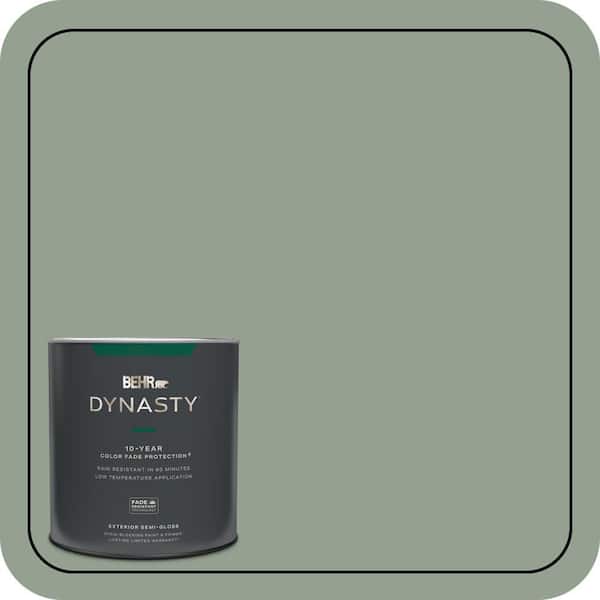 BEHR DYNASTY 1 qt. #N400-4 Forest Path Semi-Gloss Enamel Exterior Stain-Blocking Paint & Primer
