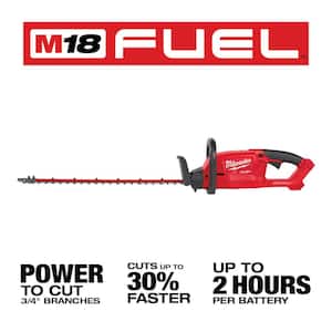 M18 FUEL 24 in. 18V Lithium-Ion Brushless Cordless Hedge Trimmer w/M18 FUEL QUIK-LOK String Trimmer (2-Tool)