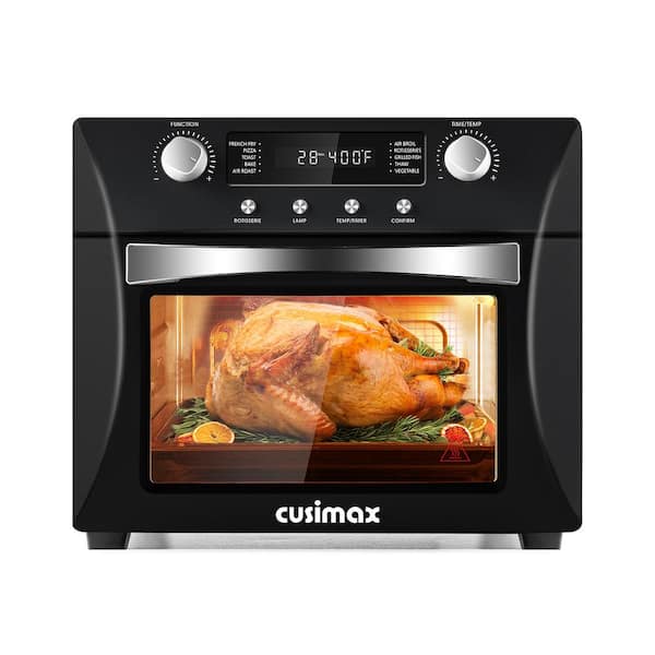 24.3 Qt. Black Air Fryer with Rotisserie & Dehydrator