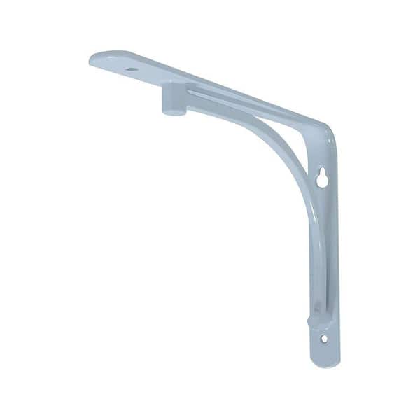 6in x 8in. White Steel Classic Arch Warm Decorative Shelf Bracket