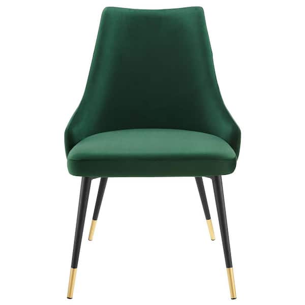 MODWAY Adorn Green Tufted Performance Velvet Dining Side Chair