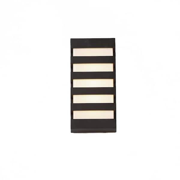 WAC Lighting Folsom 10 in. Bronze Integrated LED Outdoor Wall Sconce, 3000K