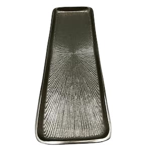 Aluminum Decorative Silver Modern Tray