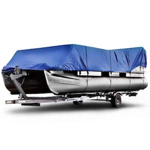 Sportsman 600 Denier 20 ft. to 24 ft. (Beam Width Up to 110 in.) Blue Pontoon Boat Cover Size PT-3