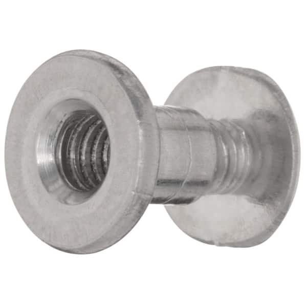 Everbilt 3/16 in. x 1/4 in. Aluminum Flat-Head Slotted Machine Screw with Binding  Post 815581 - The Home Depot