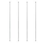 1/2 in. x 4 ft. Galvanized Steel Pipe (4-Pack)